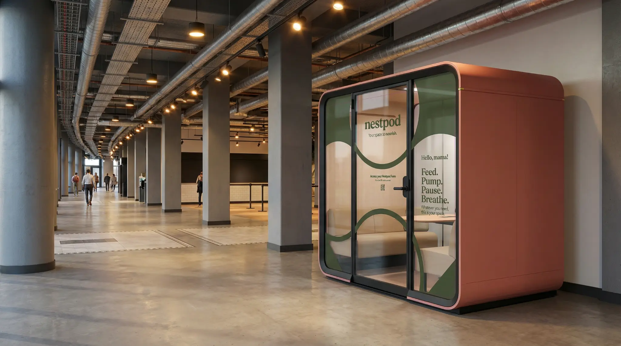 Nestpod in a public space